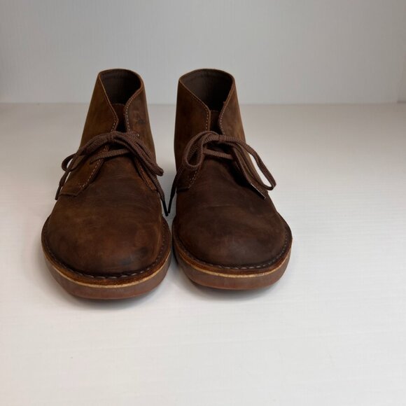 Clarks Boot Men 9.5 BushAcre 2 Leather Lace Up Ankle Chukka Work Party Core Ex main image 5